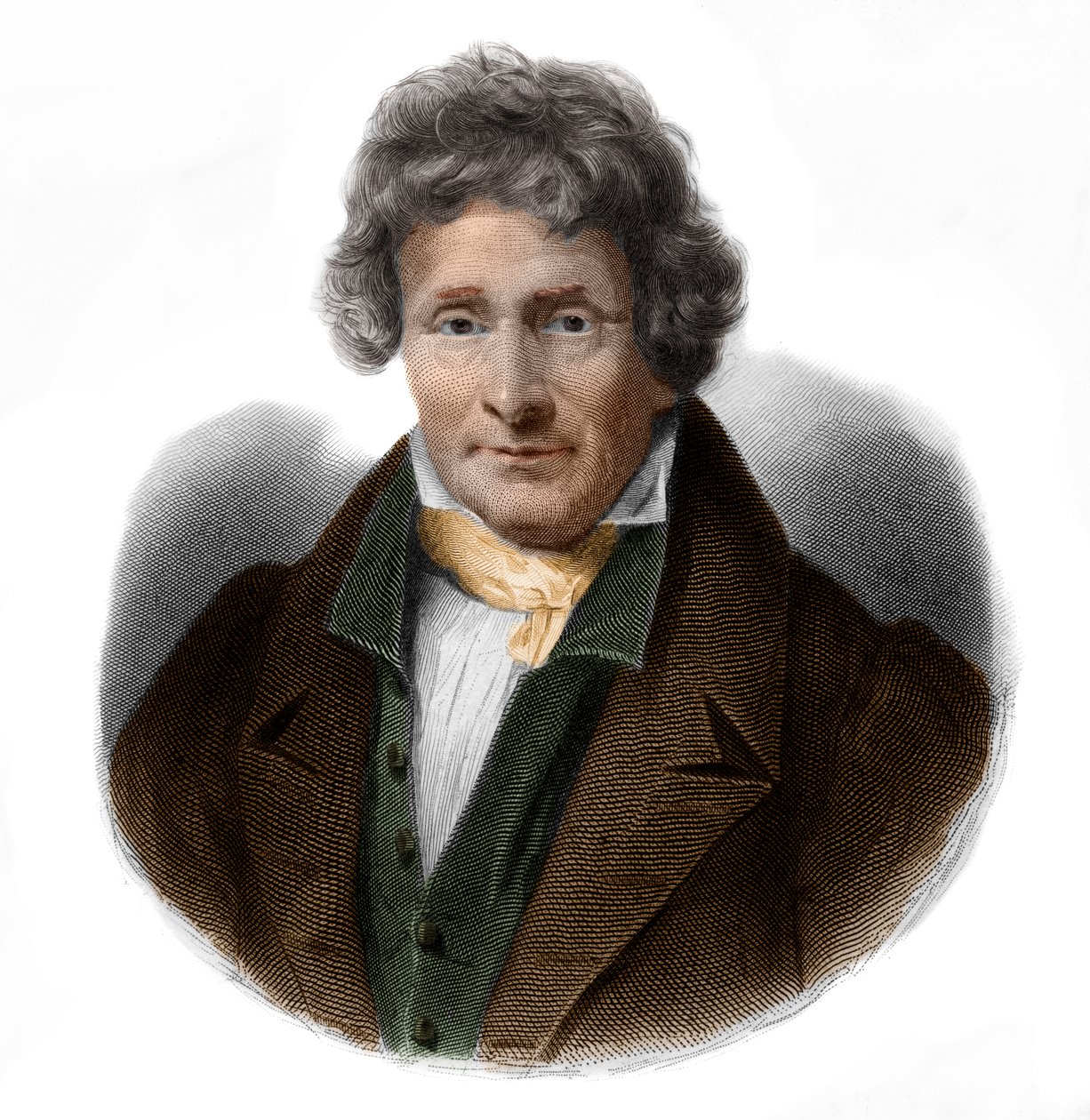 Portrait of Jean Francois Le Breton, painter and physicist by French School