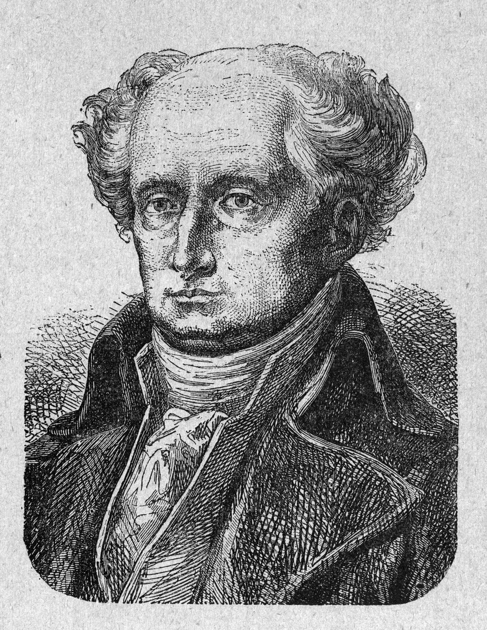 Portrait of Joseph Jerome Simeon (1749-1842), French lawyer and politician. Engraving from 1889 by French School
