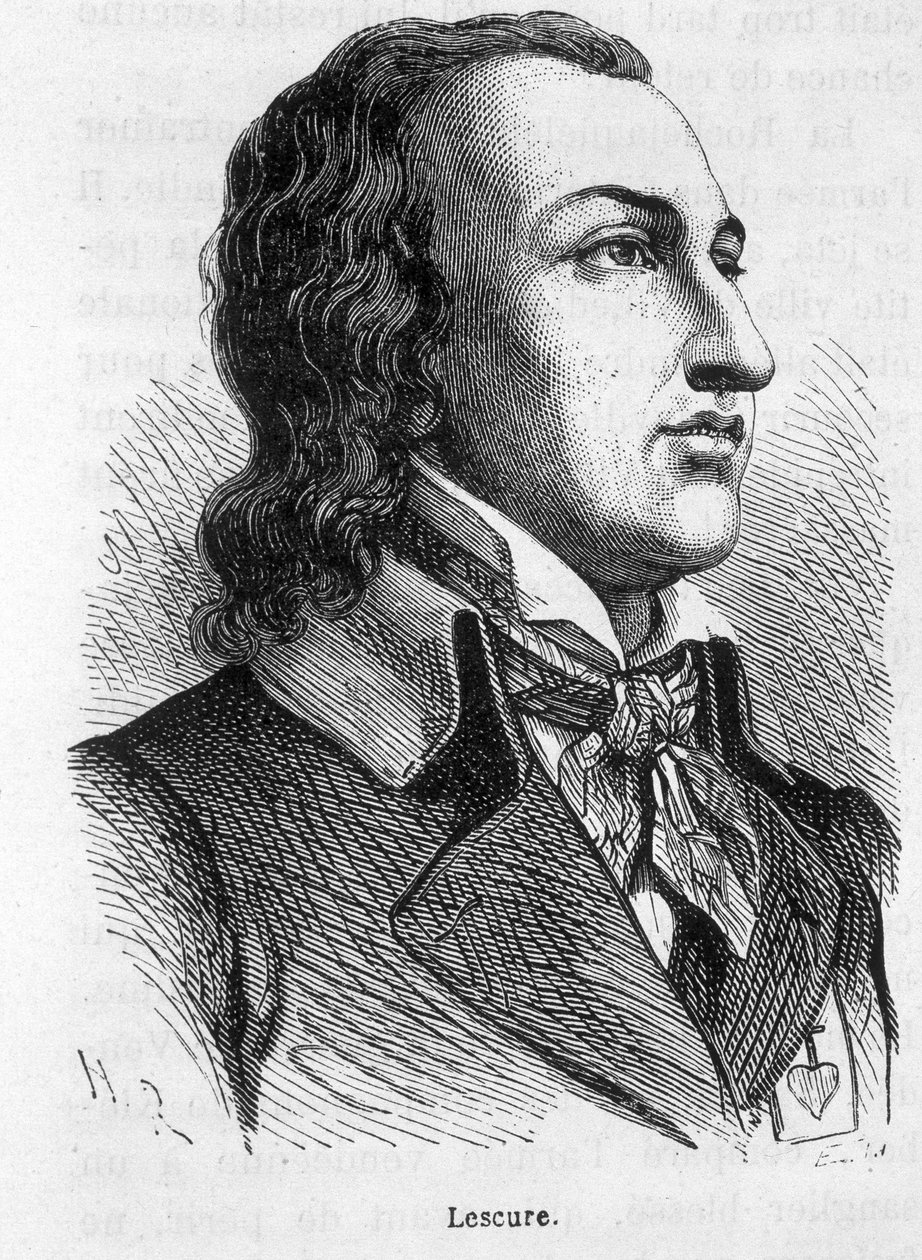 Portrait of Lescure, Vendée chief (1766 - 1793) - in L