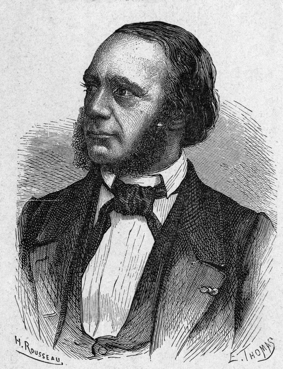 Portrait of Louis Breguet (1804 - 1883), Watchmaker and Inventor of Telegraphy Apparatus - in Album of Science; Illustrious Scientists; Great Discoveries 1896 by French School