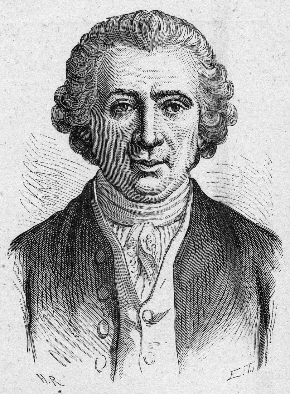 Portrait of Louis Jean Marie Daubenton, French naturalist (1716-1800). Engraving from 1889. by French School