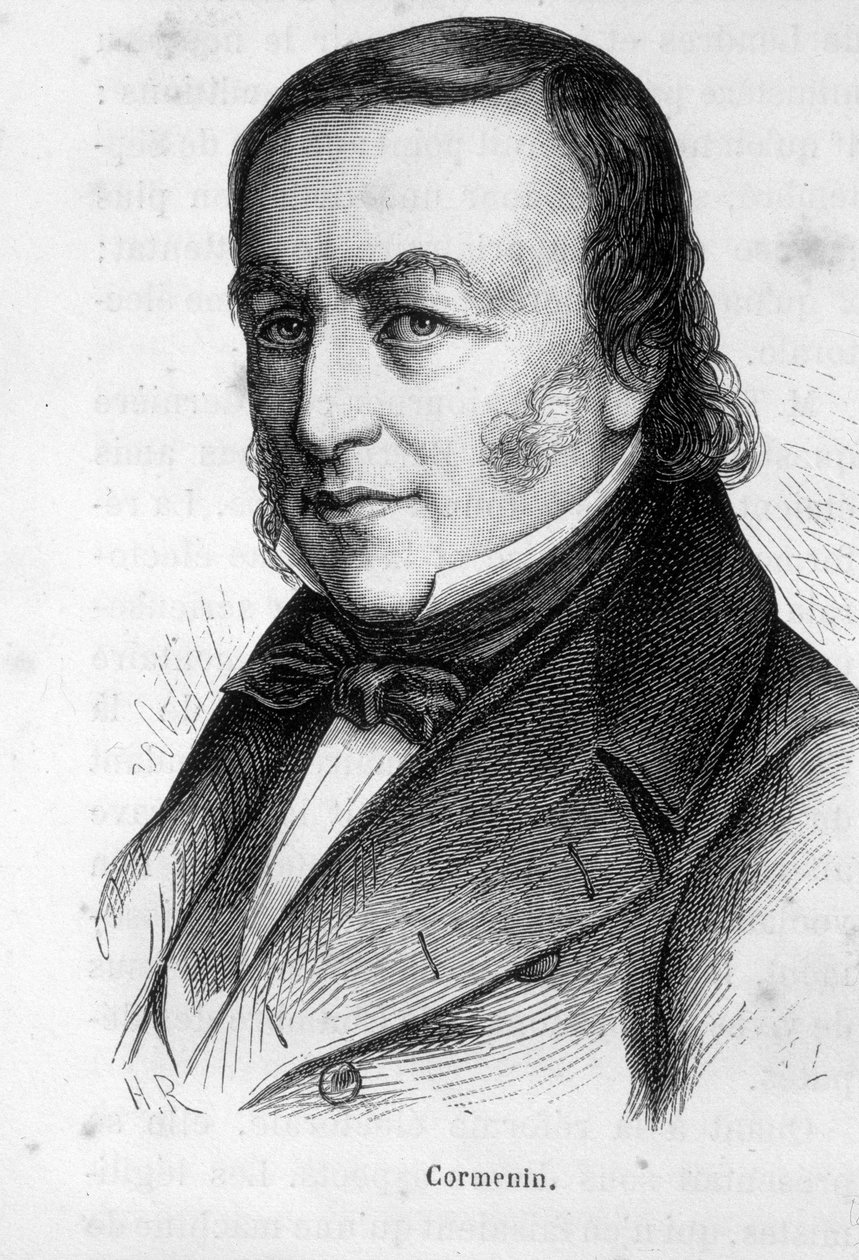 Portrait of Louis Marie de La Haye Viscount de Cormenin by French School