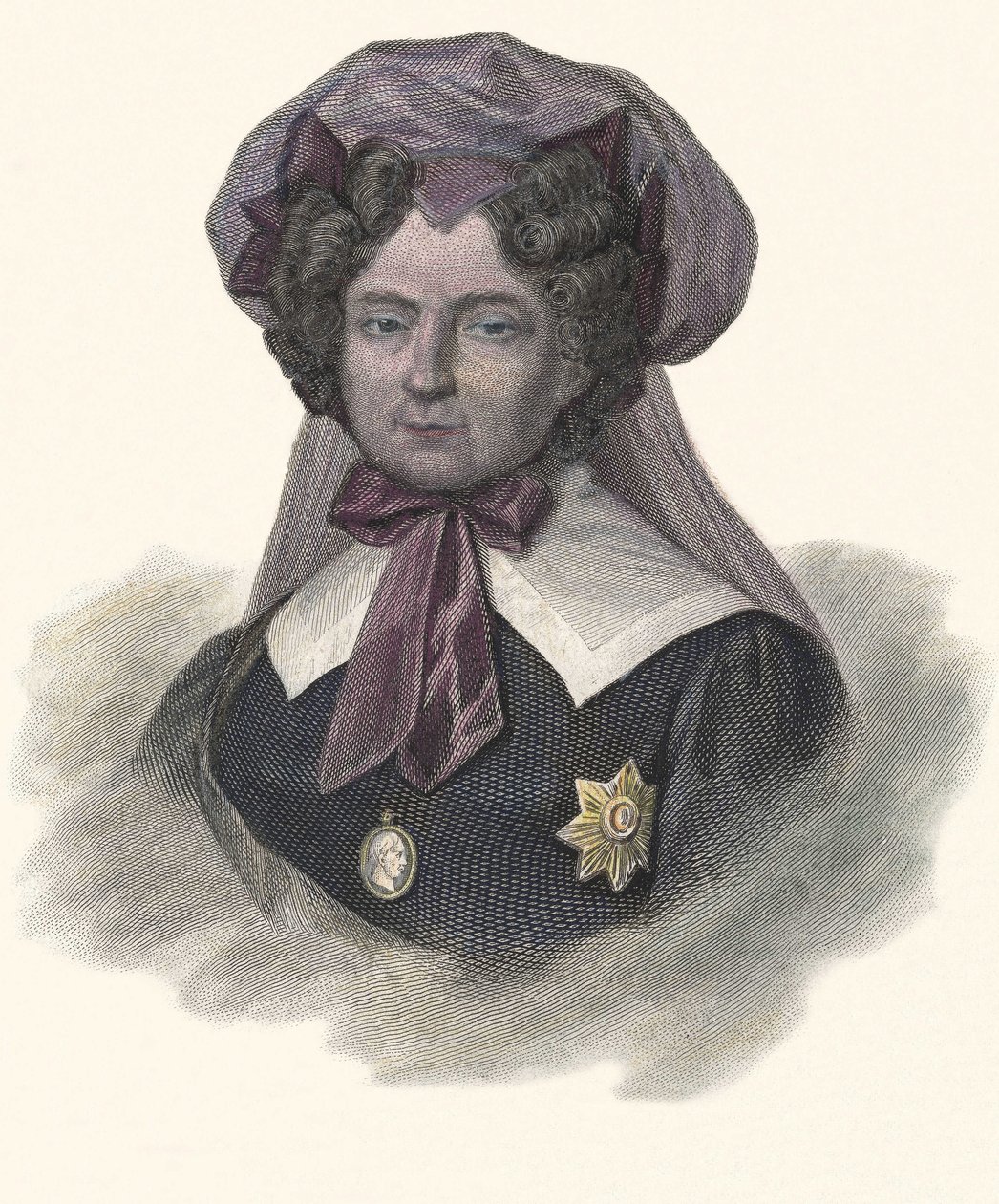 Portrait of Maria Federovna, Princess of Wurttemberg (1759-1828), Empress of Russia. In 