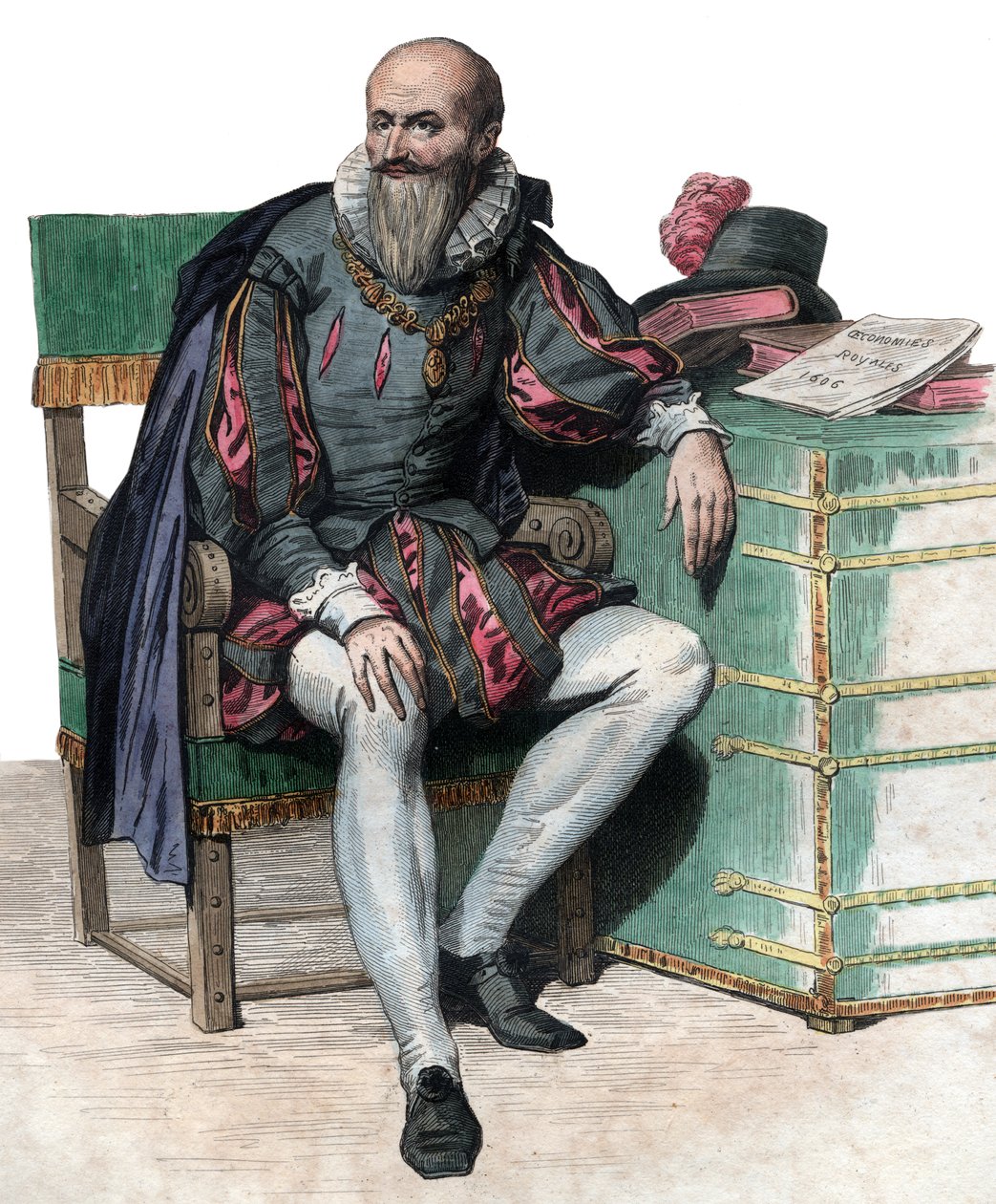 Portrait of Maximilien de Bethune, Duke of Sully (1559-1641), French soldier and minister by French School