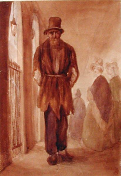 Portrait of Monsieur Chodruc-Duclos at the Palais Royal, c.1820 by French School