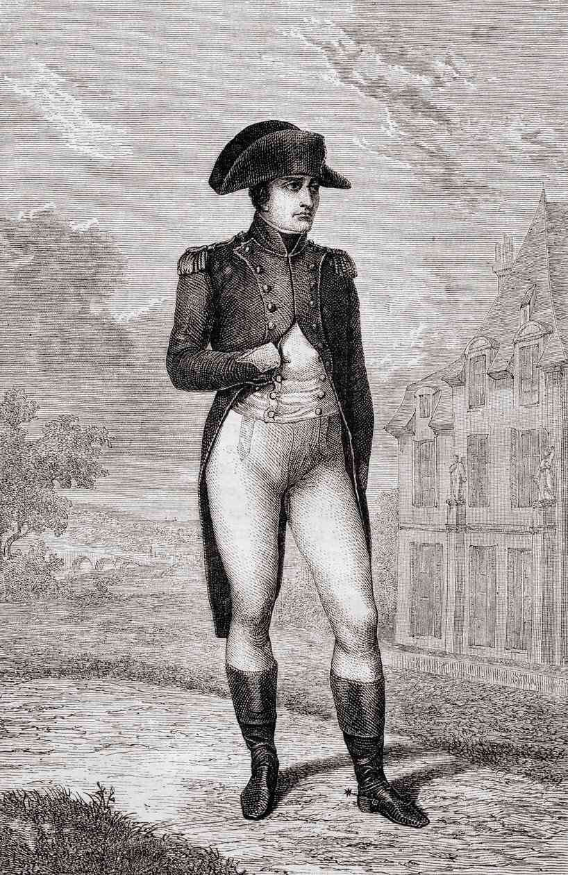 Portrait of Napoleon Bonaparte, from Histoire de la Revolution Francaise by Louis Blanc by French School