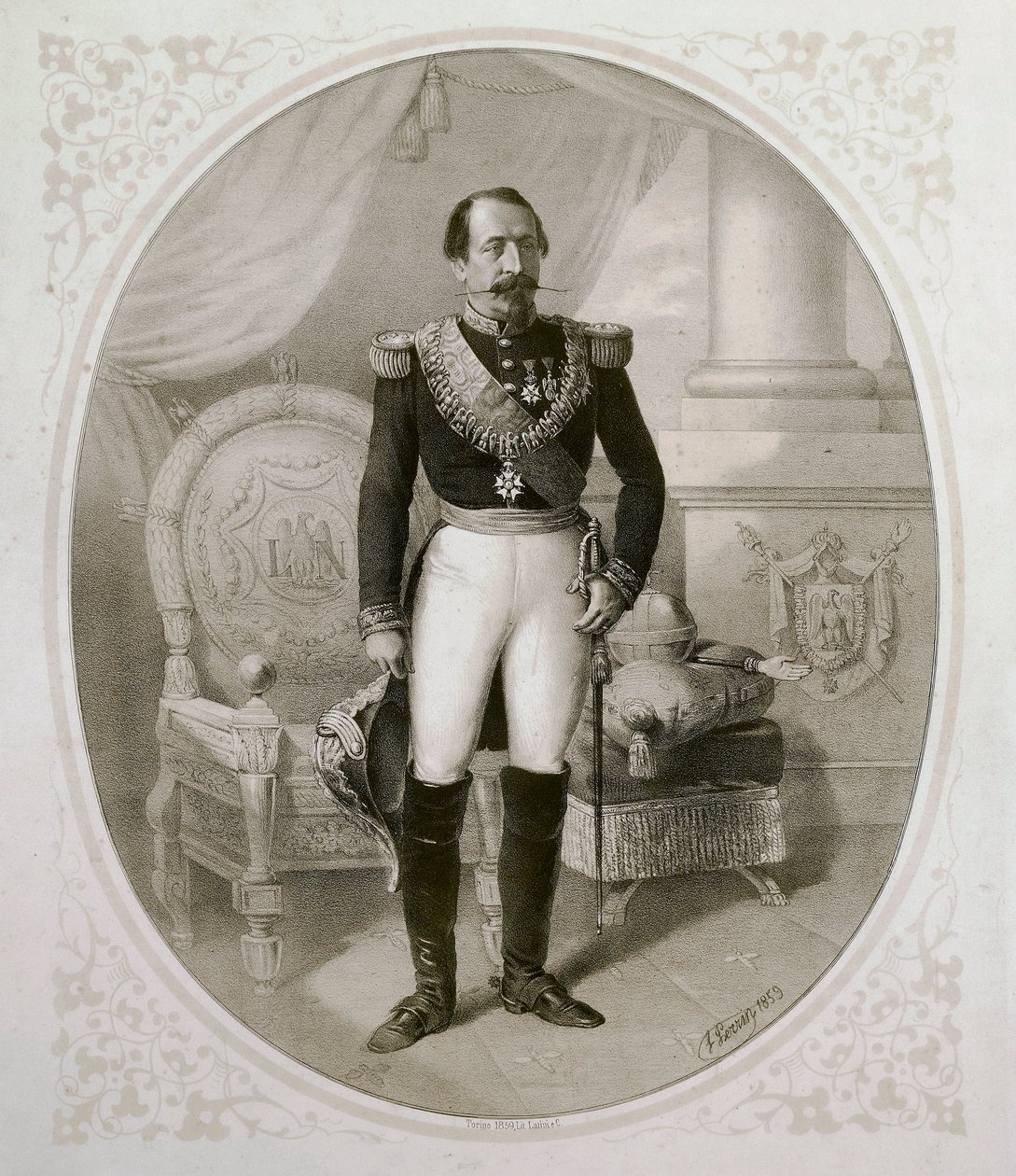 Portrait of Napoleon III (1808 - 1873) by French School