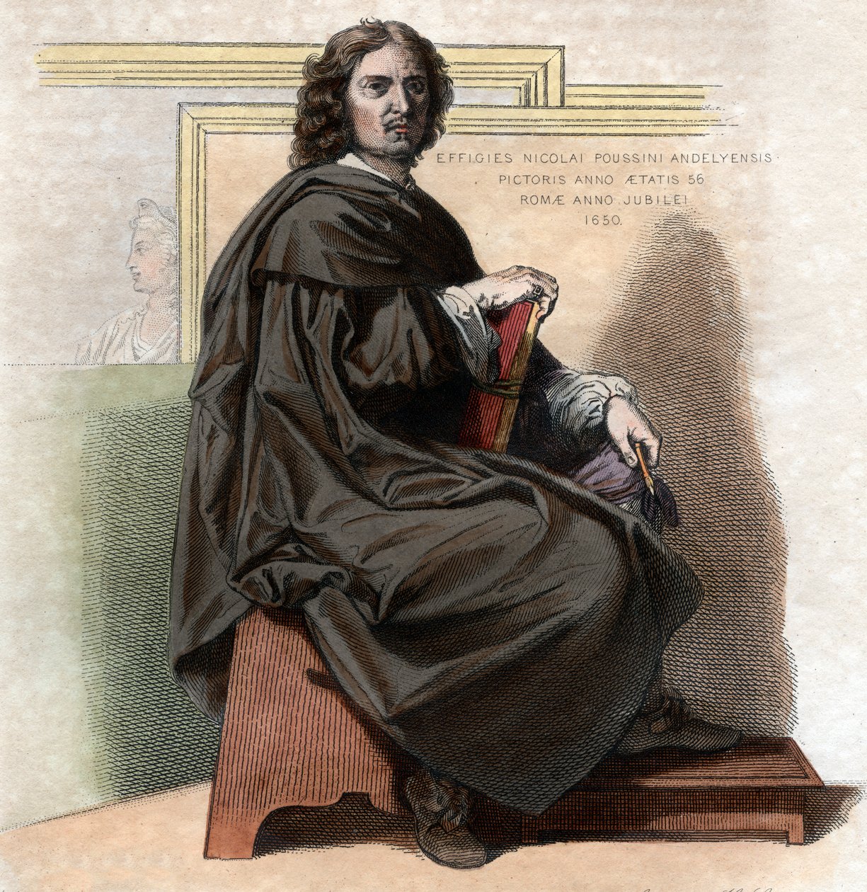 Portrait of Nicolas Poussin by French School