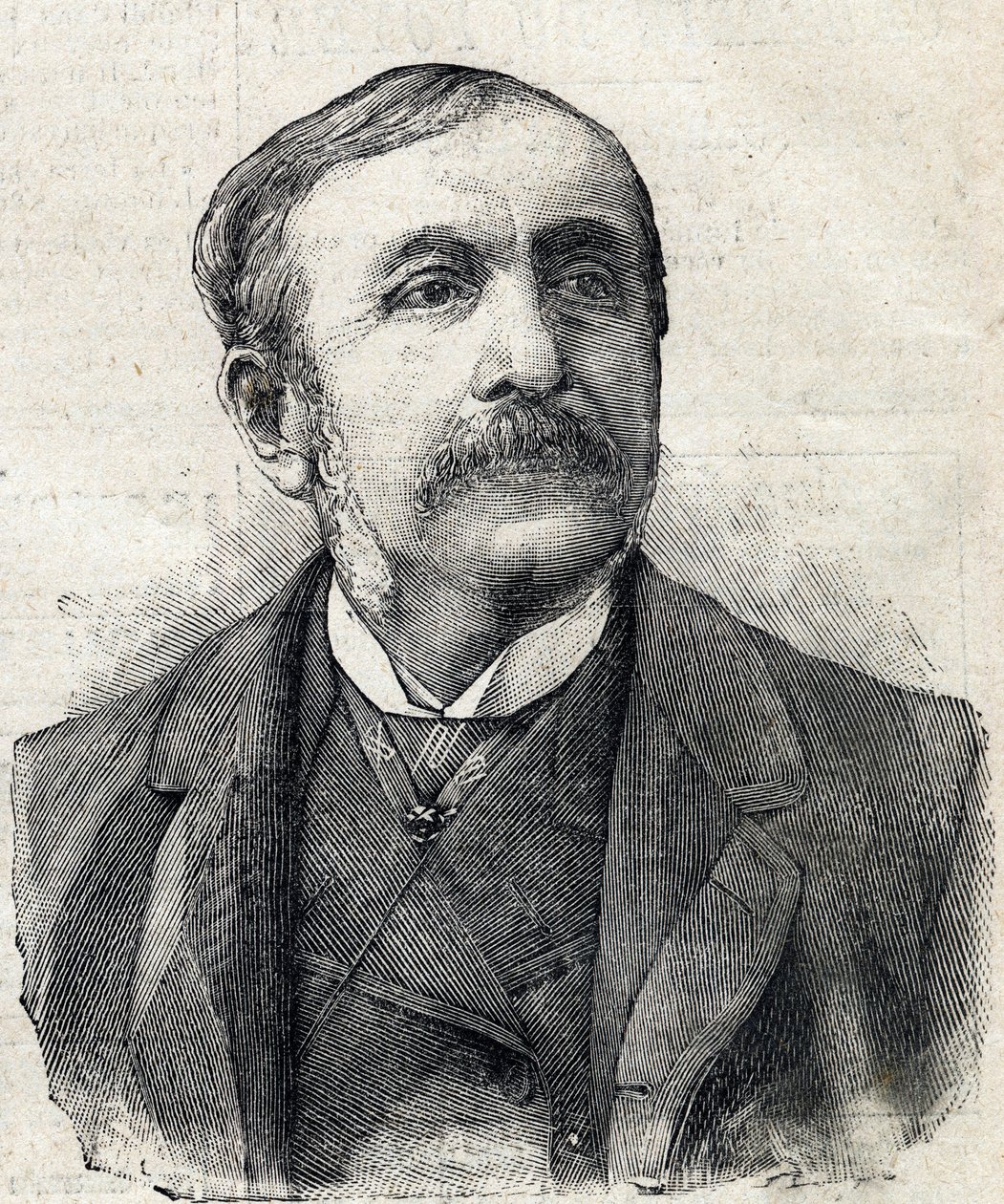 Portrait of Paul, Count of Remusat (1831-1897), French journalist and writer by French School