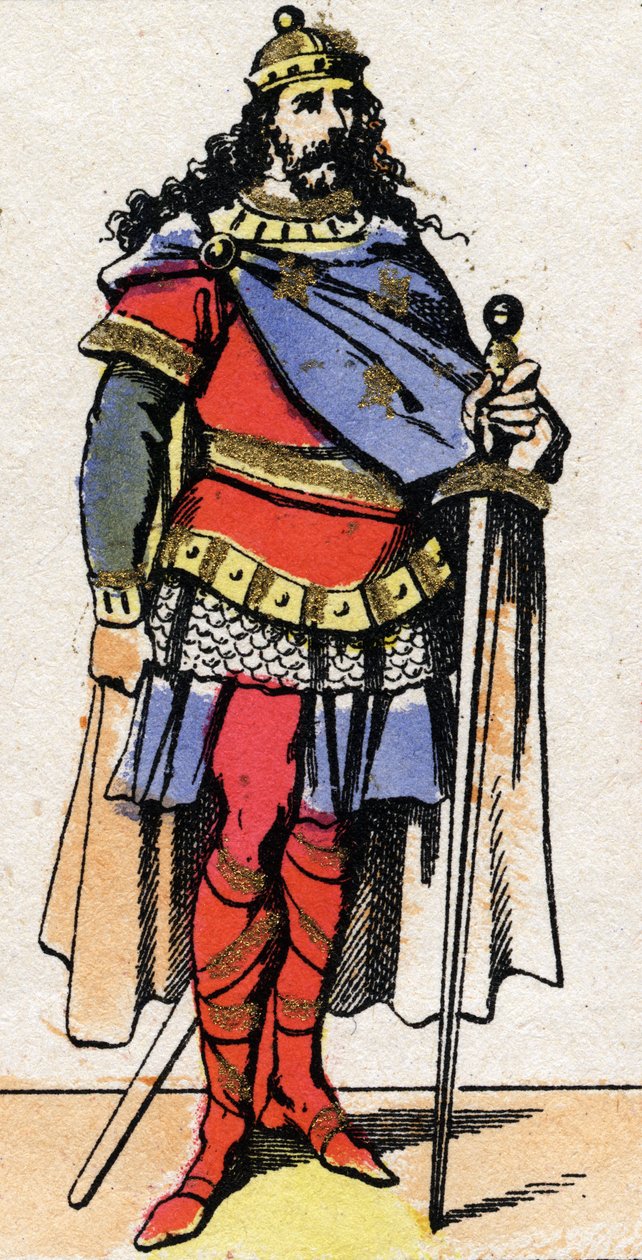 Portrait of Pepin the Young or Herstal (ca. 653-714) by French School