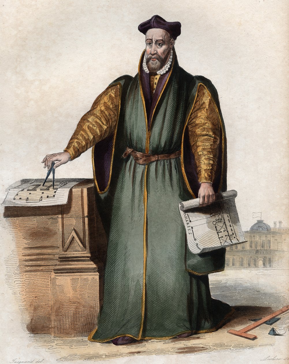 Portrait of Philibert Delorme by French School