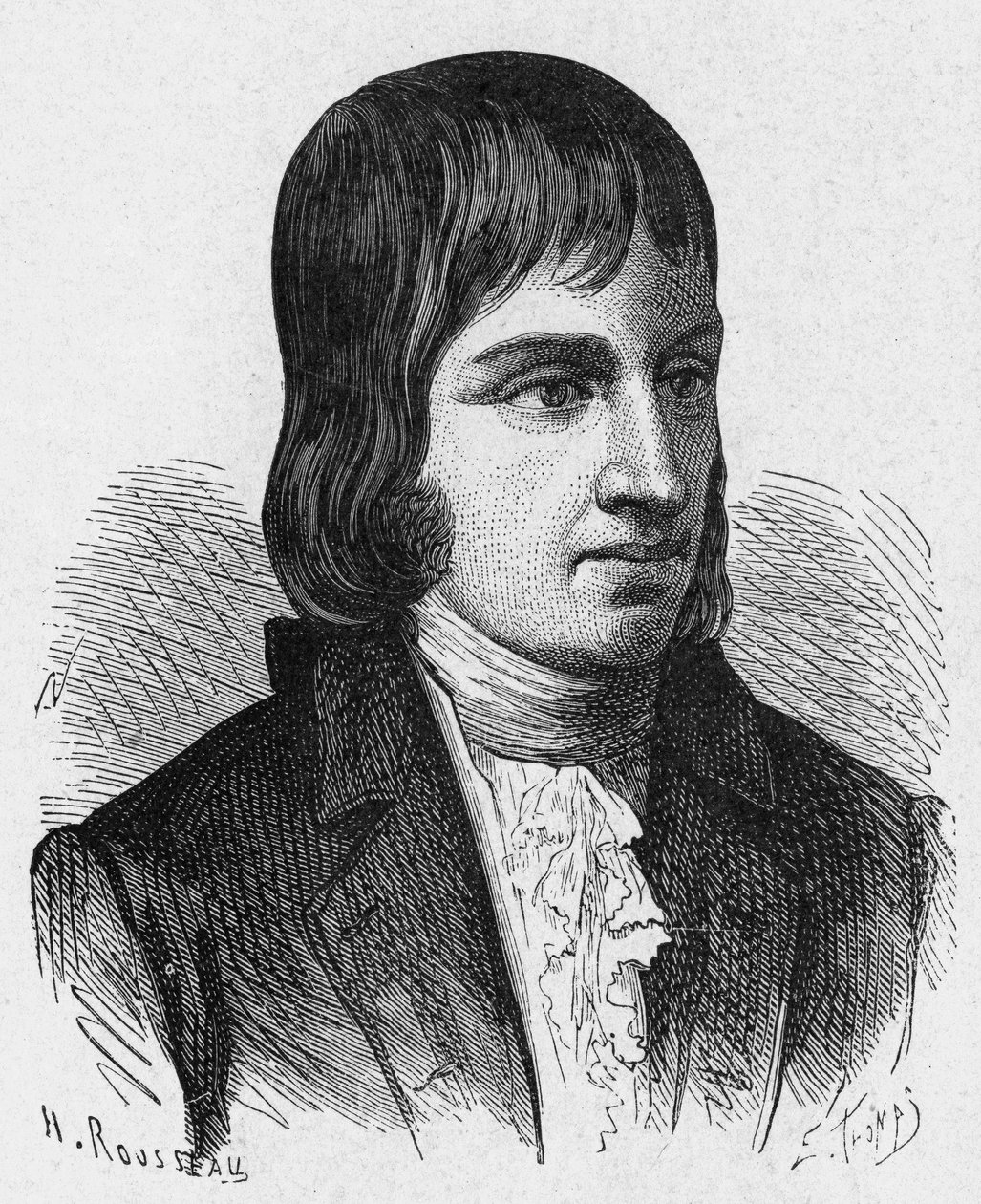 Portrait of Philippe Lebon (1769 - 1804), French engineer and chemist (inventor of gas lighting) - in Album of Science; illustrious scientists; Great discoveries 1896 by French School