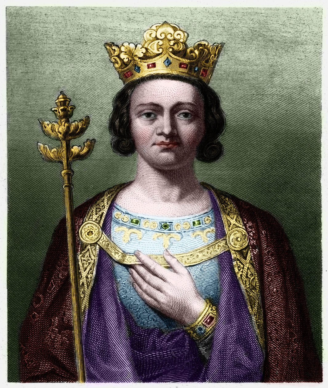Portrait of Philippe V the Long (1294 - 1322), King of France by French School