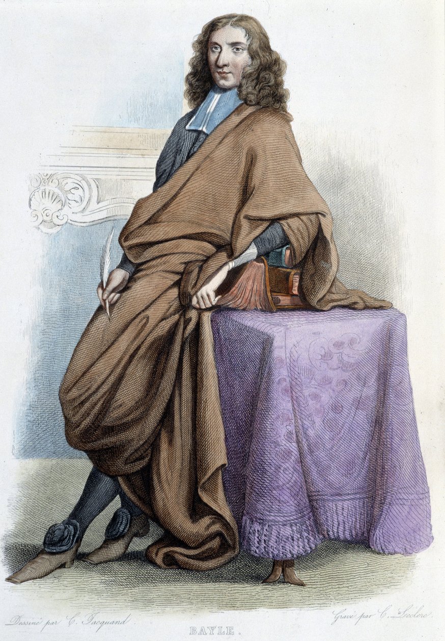 Portrait of Pierre Bayle, French philosopher and writer (1647-1706) - in 