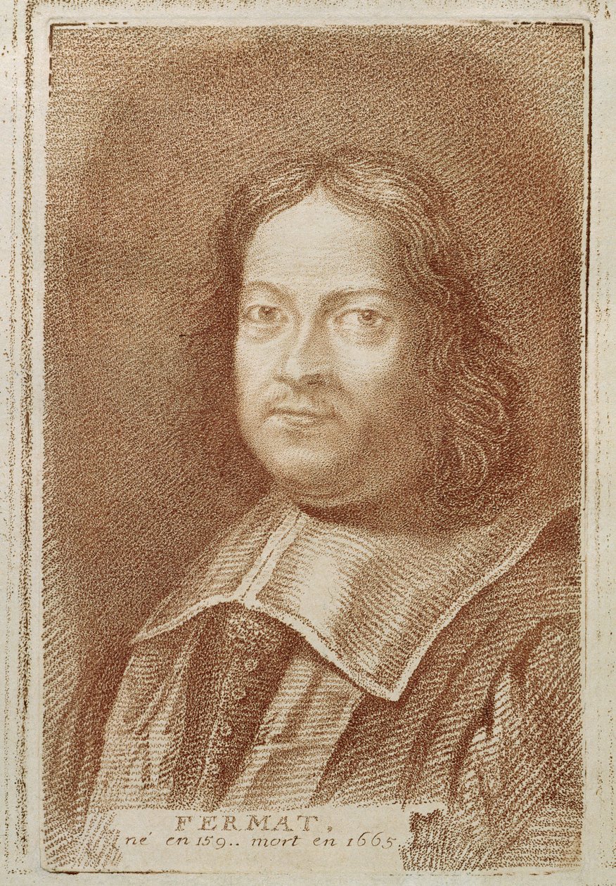 Portrait of Pierre de Fermat from Histoire des Mathematiciens by Alexandre Saverien by French School