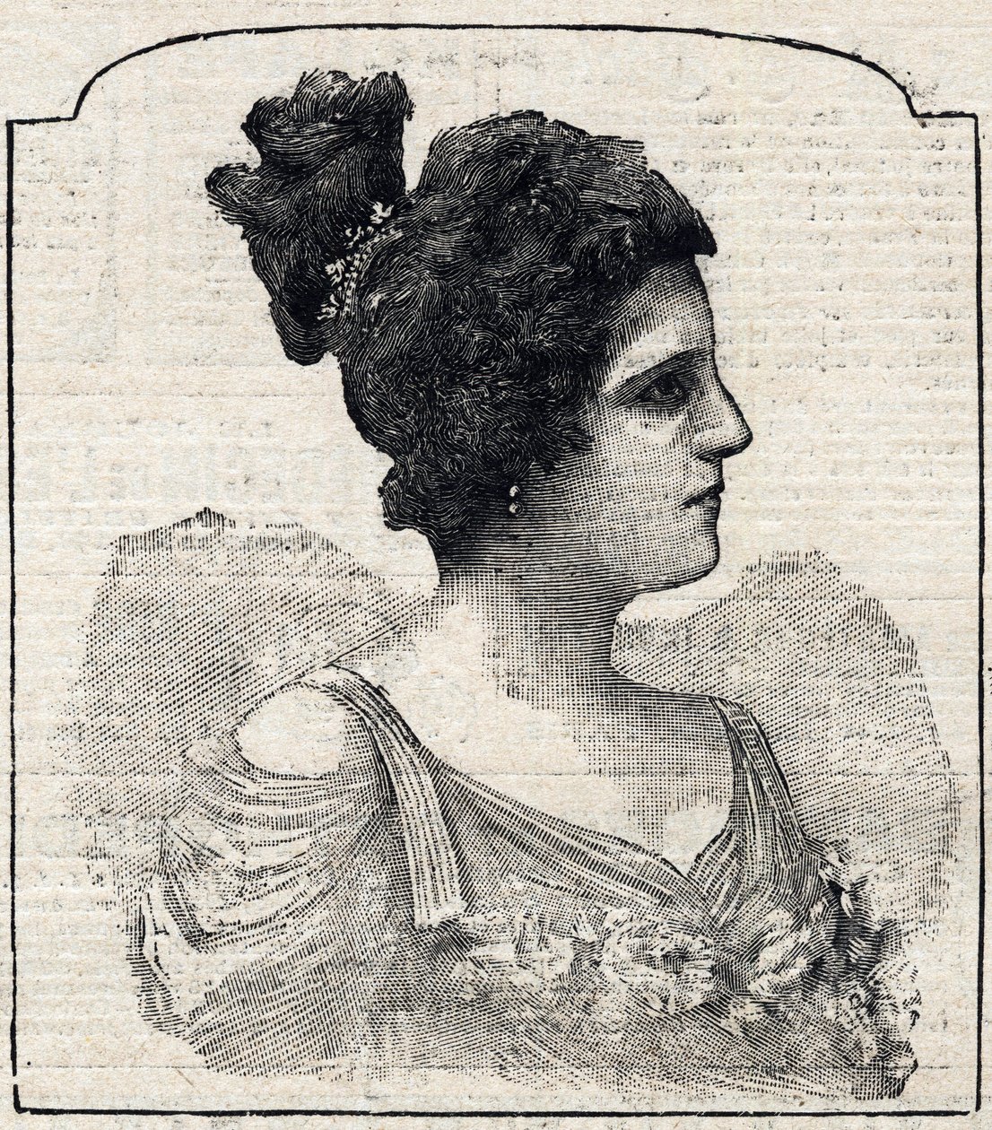 Portrait of Princess Caraman-Chimay (Clara Ward - 1873 - 1916) by French School