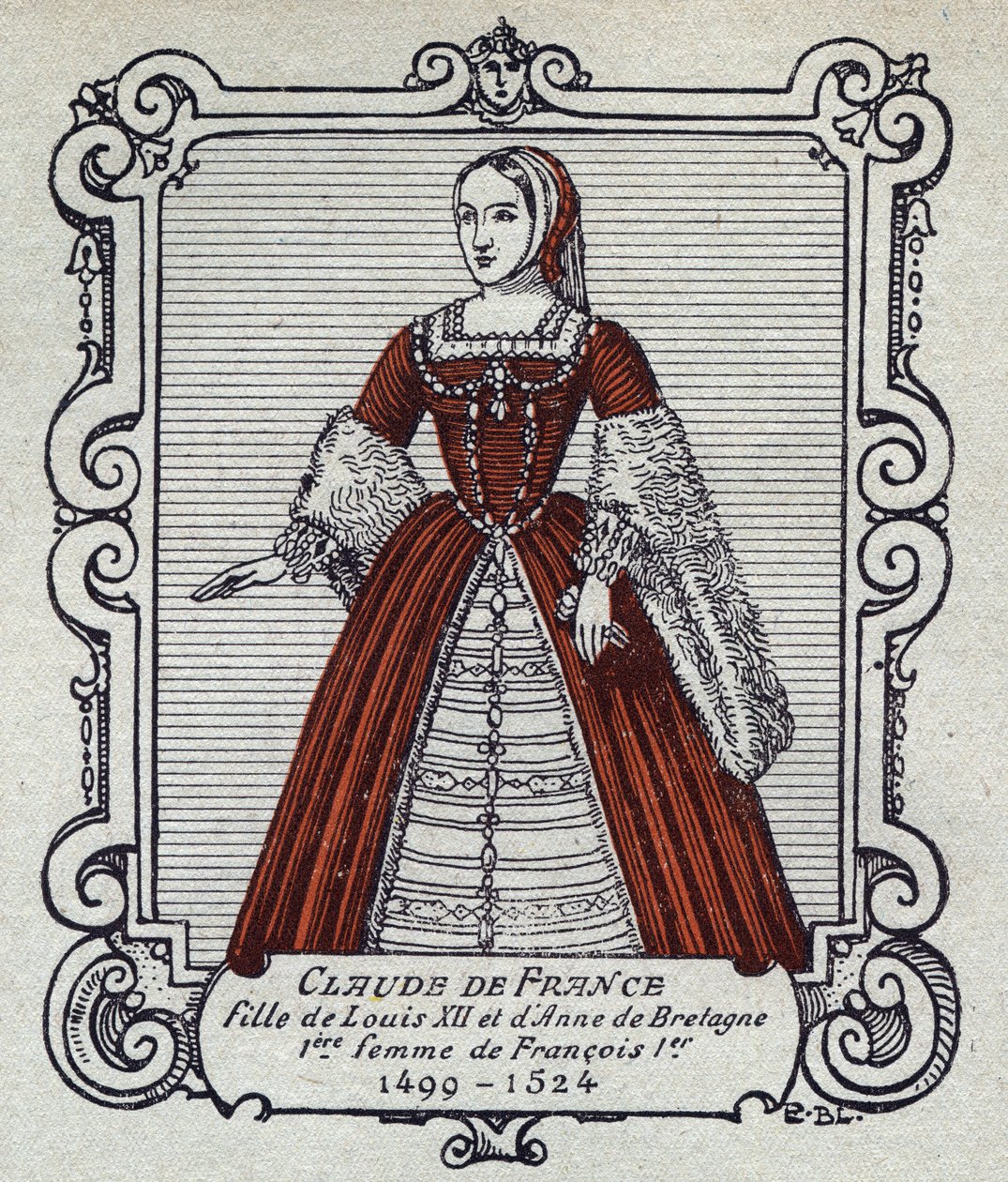 Portrait of Queen Claude of France (1499-1524) by French School