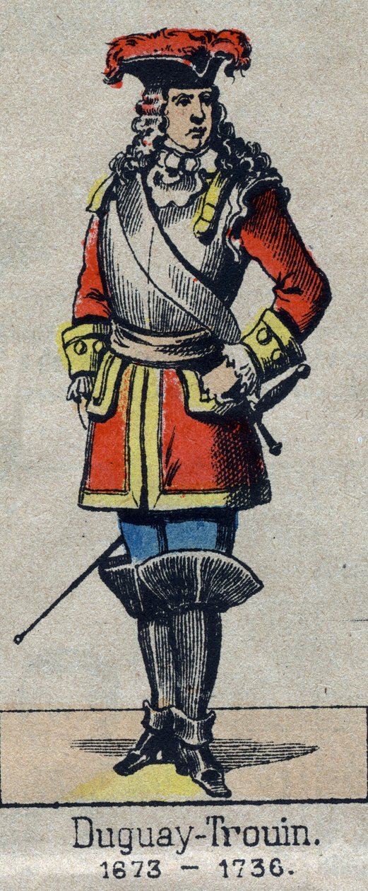 Portrait of Rene Duguay Trouin (1673-1736) French sailor. Image of Epinal from the end of the 19th century by French School