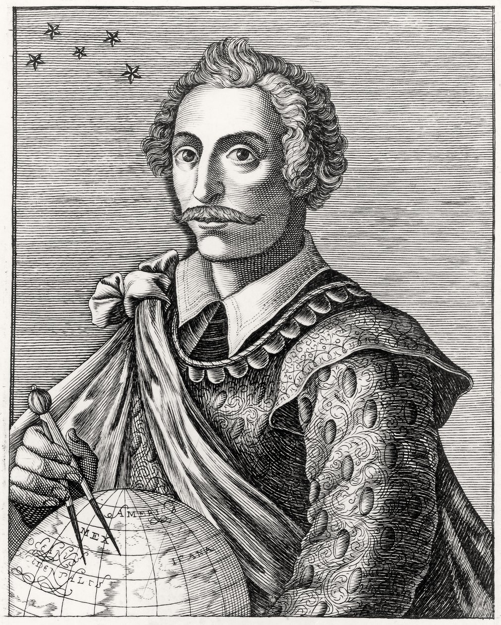 Portrait of Thomas Cavendish (1560-92) by French School