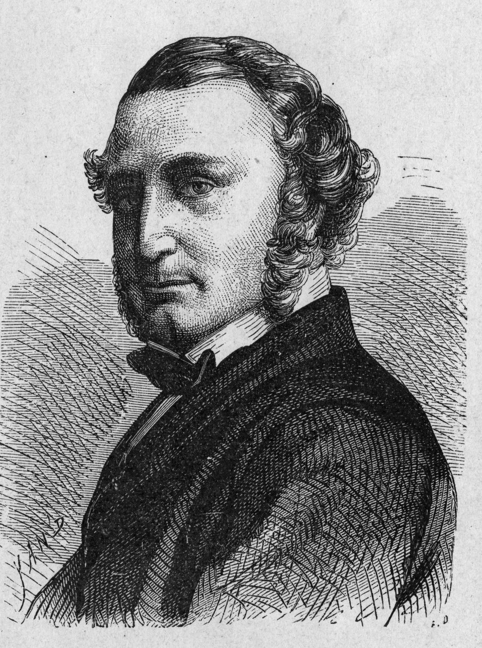 Portrait of Thomas Russell Crampton - in “Album of Science; illustrious scholars; Great discoveries” 1896 by French School