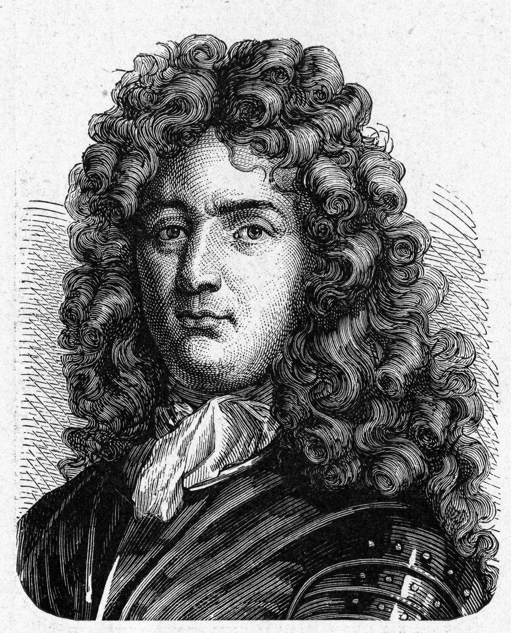 Portrait of Vauban (1633 - 1707). (Sébastien Le Prestre de Vauban) (Maréchal de France and military engineer) - in Album of Science; illustrious scientists; Great discoveries 1896 by French School