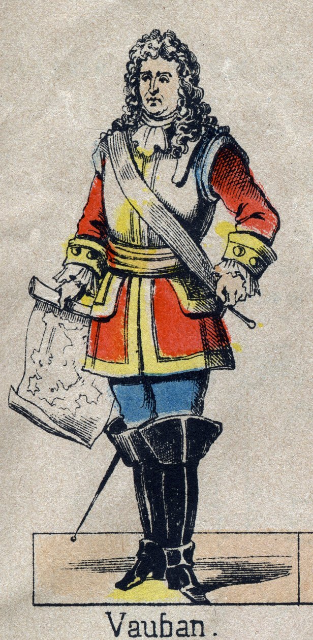 Portrait of Vauban Sebastien the Prestre, Marshal of France (Image of Epinal) by French School