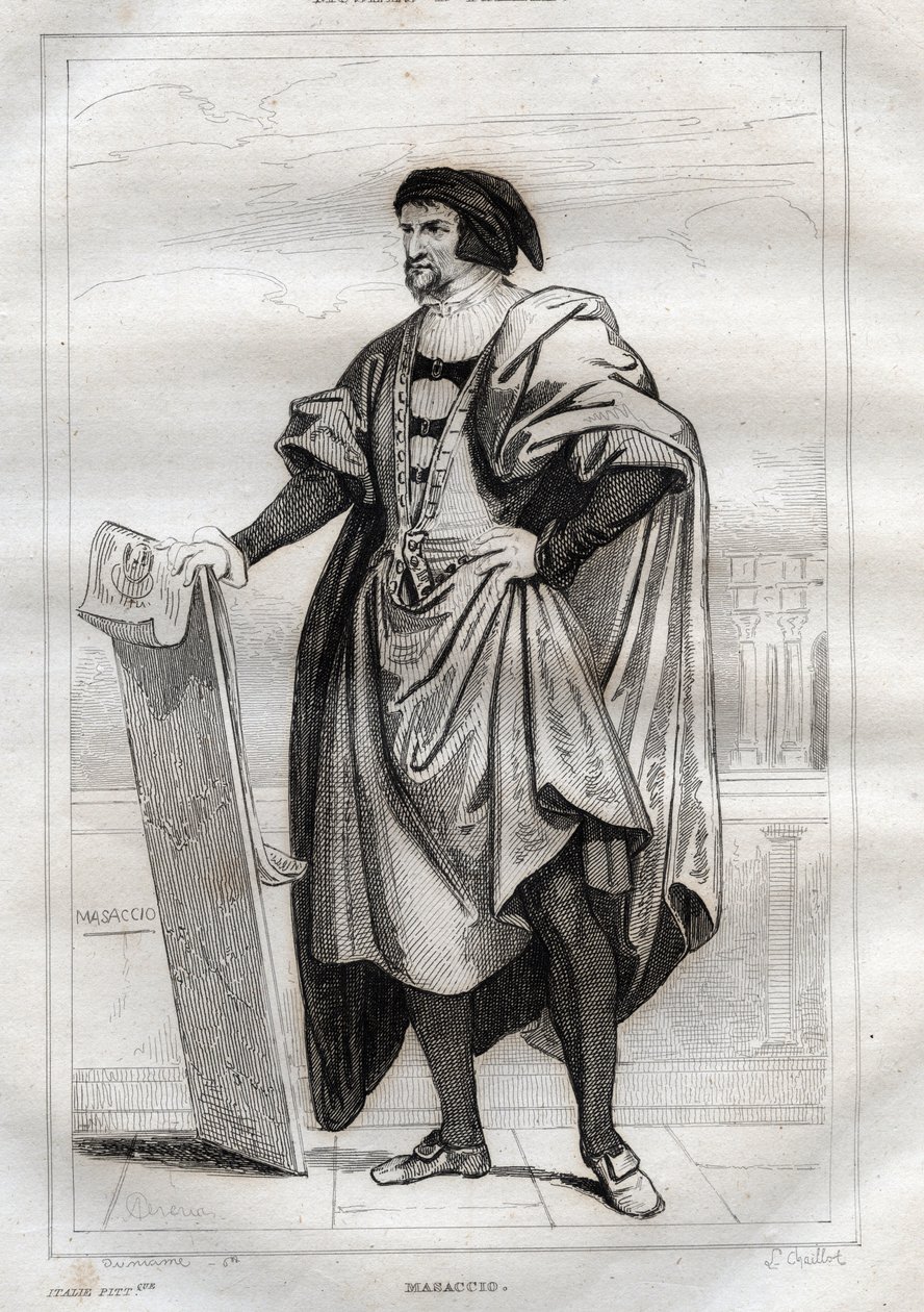 Portrait of Italian painter Masaccio by French School