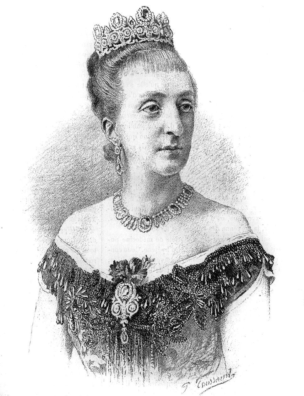 Portrait of the Countess of Paris, Marie-Isabelle d