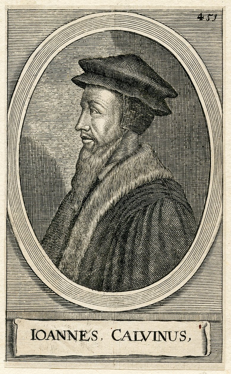Portrait of the French theologian John Calvin by French School