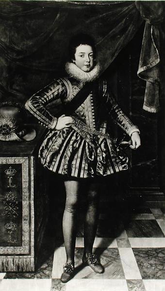 Portrait of the Infant Louis XIII, King of France and Navarre, c.1611 by French School