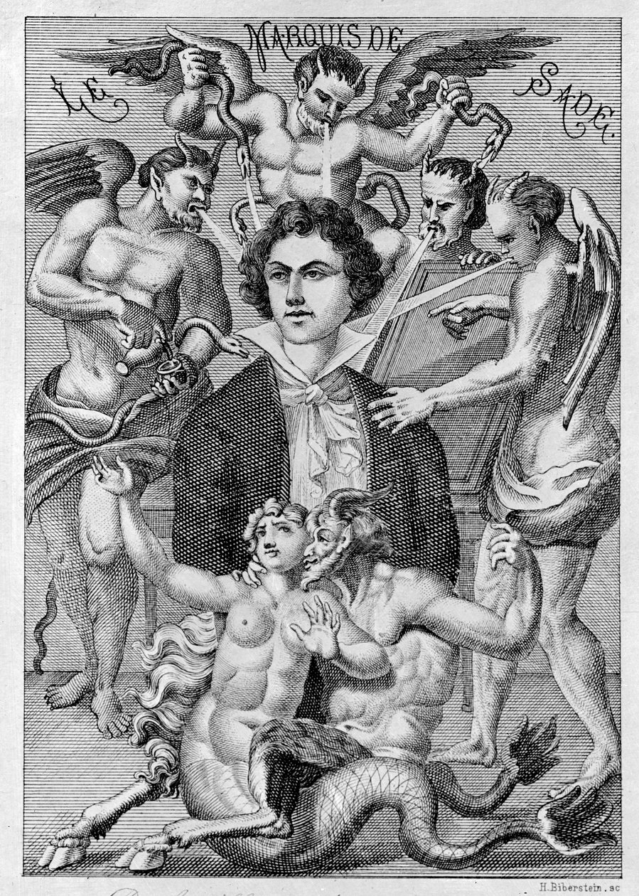 Portrait of the Marquis de Sade, Frontispiece of 