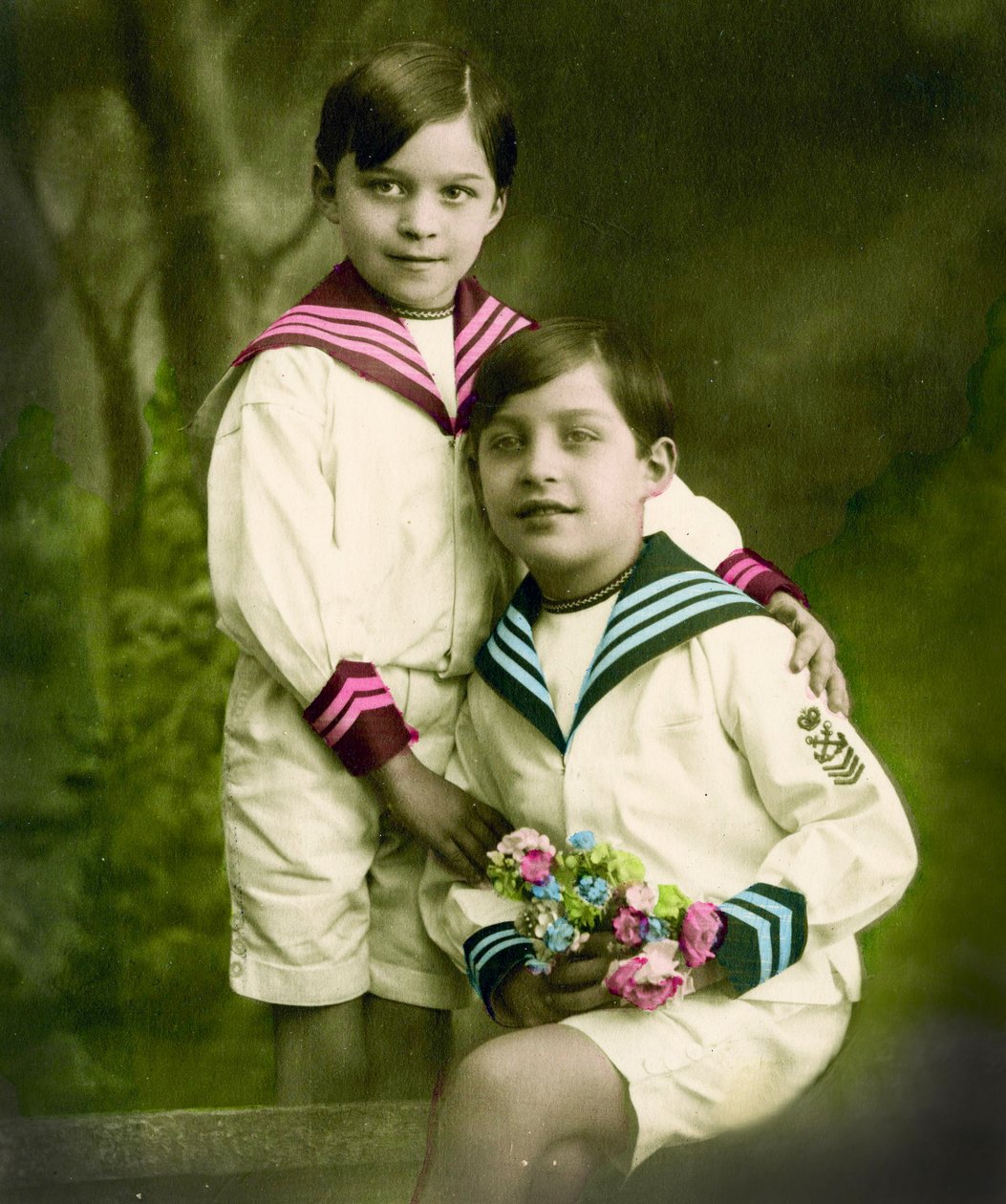 Portrait of Two Boys by French School