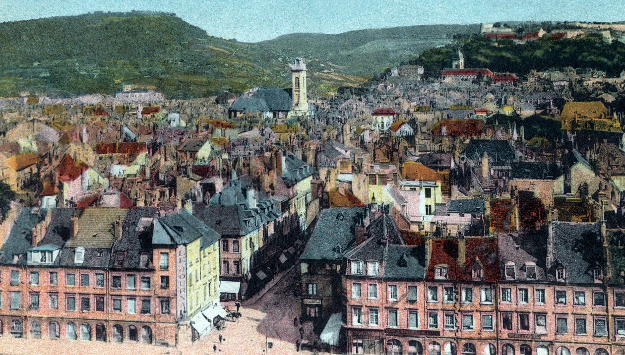 Postcard of the View from Madeleine Tower, Besancon, c. 1930 by French School