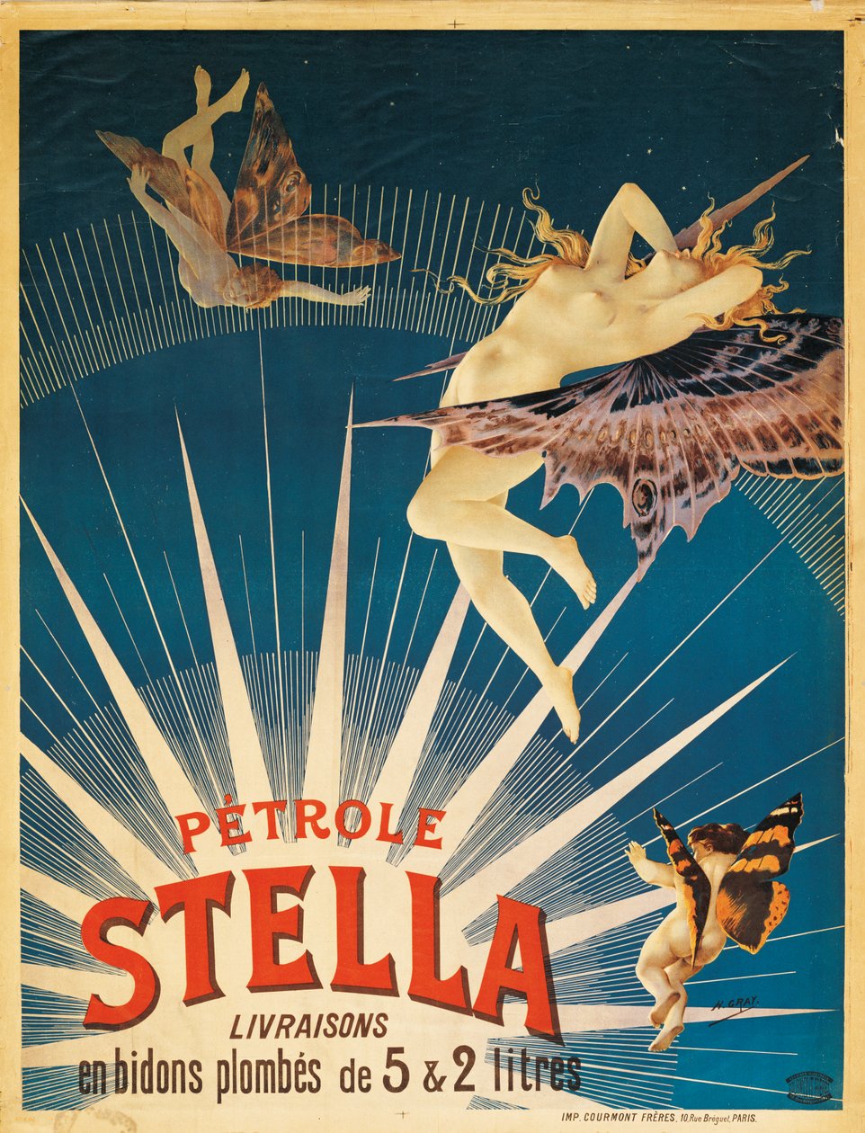 Poster advertising Stella petrol, 1897 by French School