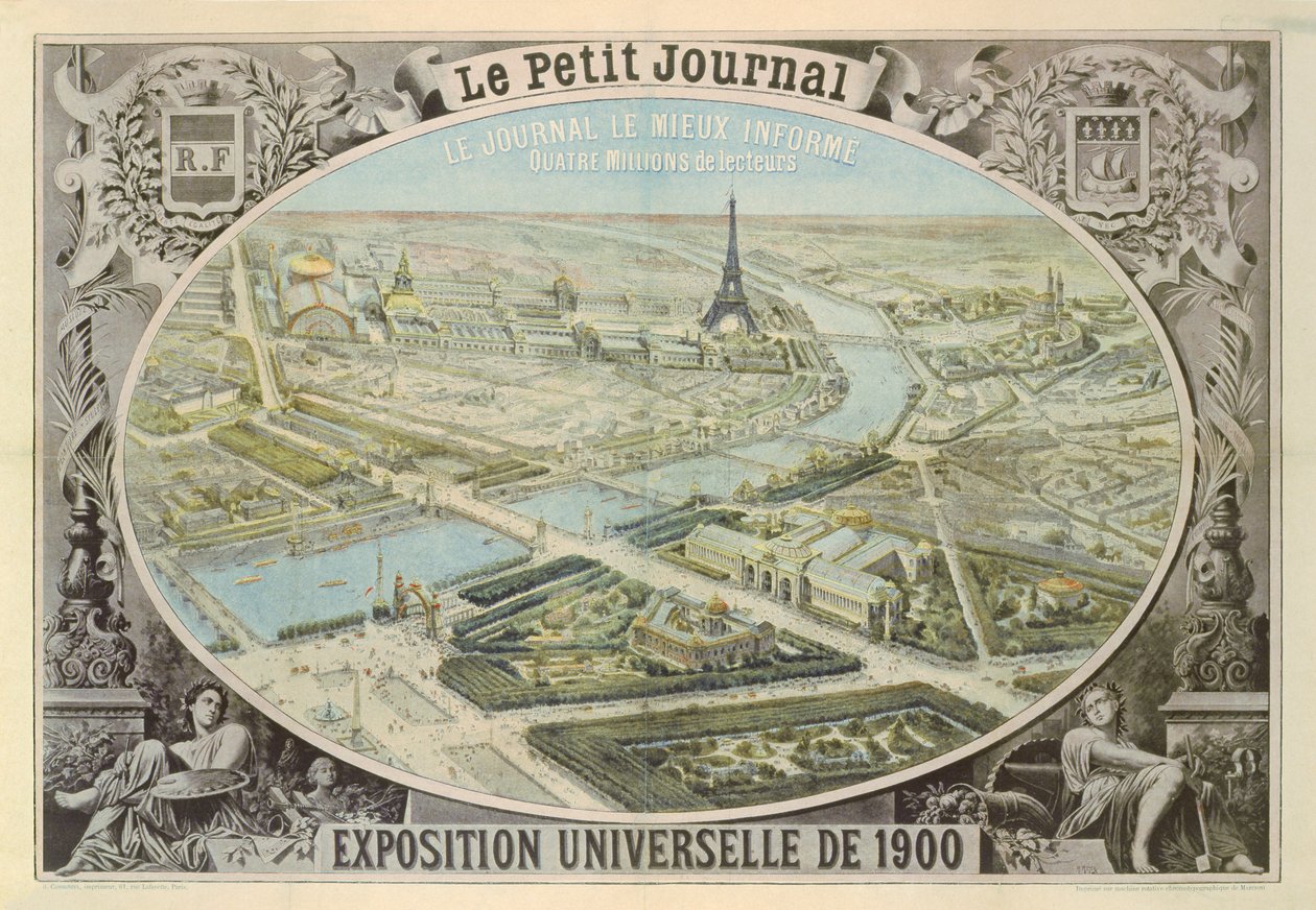 Poster published by Le Petit Journal to advertise the Exposition Universelle in Paris, 1900 by French School