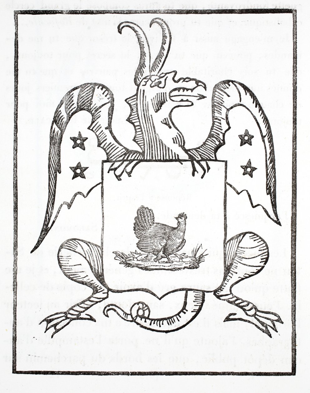 Poule Noire, Frontispiece, The Red Dragon by French School