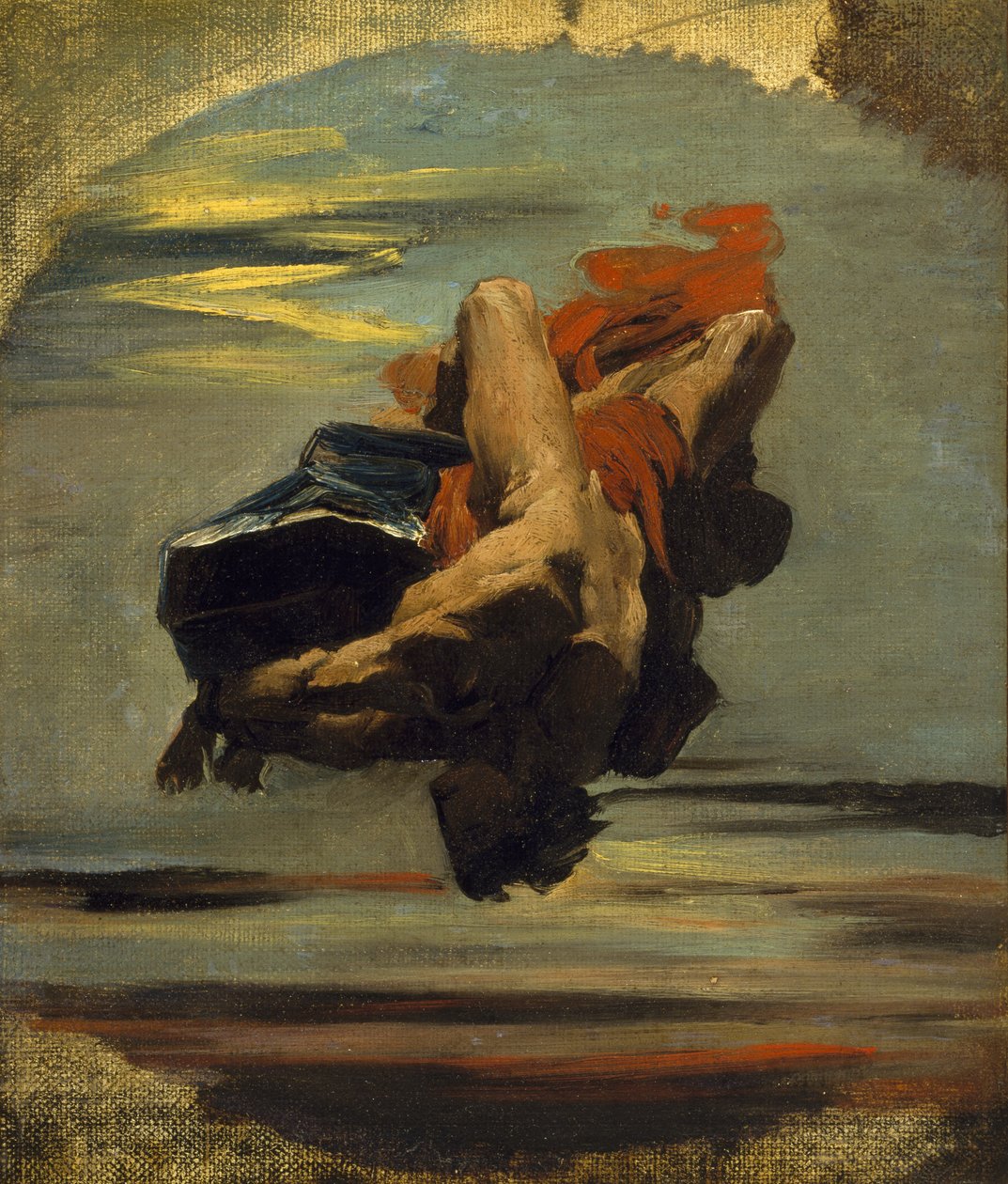 Prometheus Falling from the Rock by French School