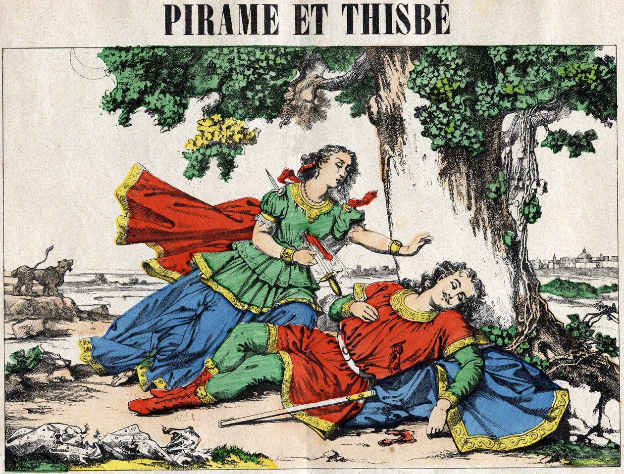 Pyramus and Thisbe, Tale of Ovid in 
