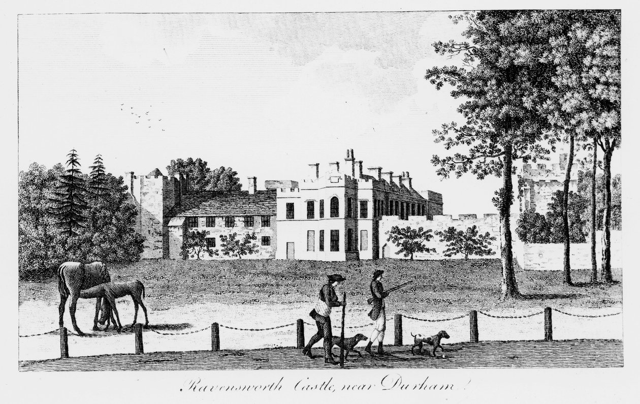 Ravensworth Castle near Durham, 19th Century by French School