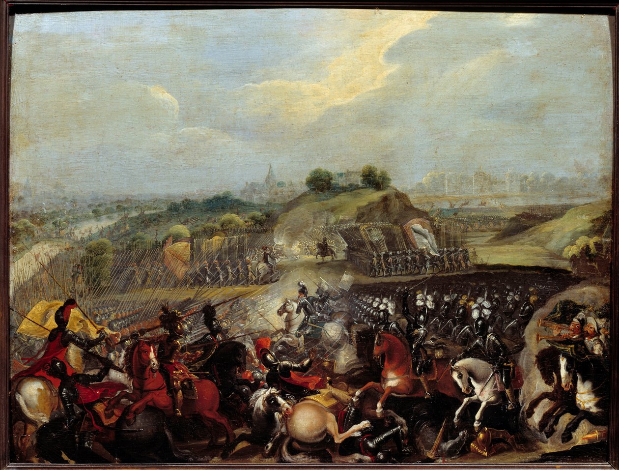 Religious Wars: Henry IV at the Battle of Ivry on 14/03/1590 by French School
