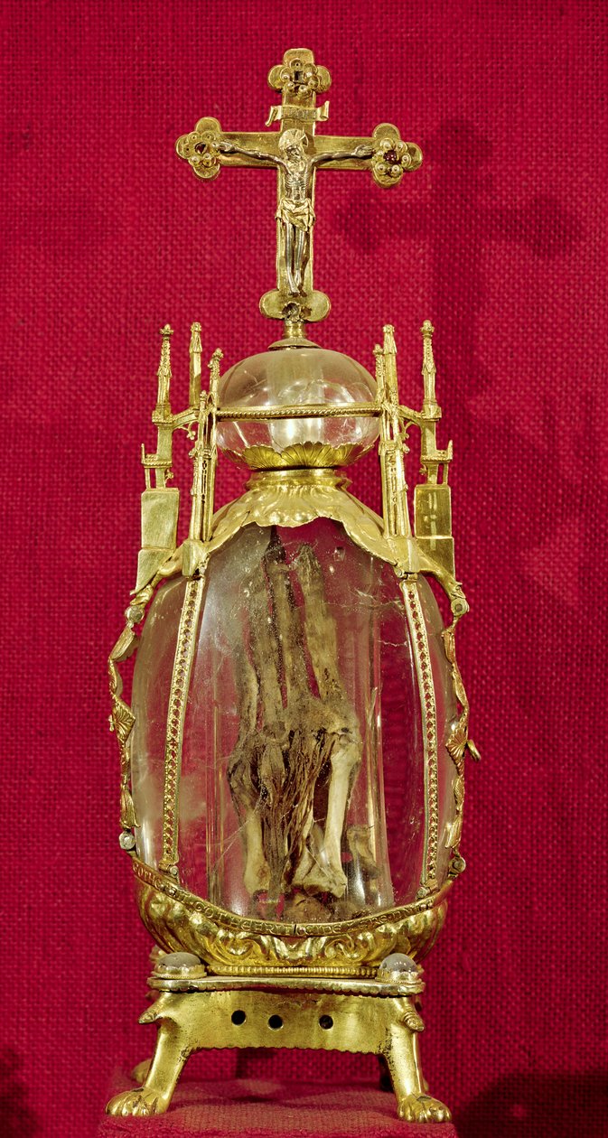 Reliquary containing the hand of St. Attalia by French School