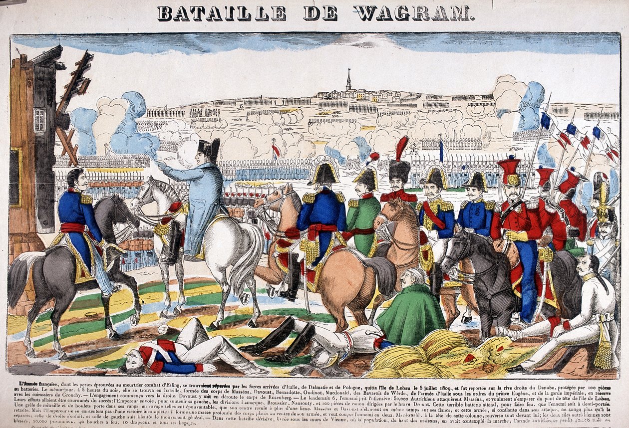 Representation of the Battle of Wagram, July 5 by French School
