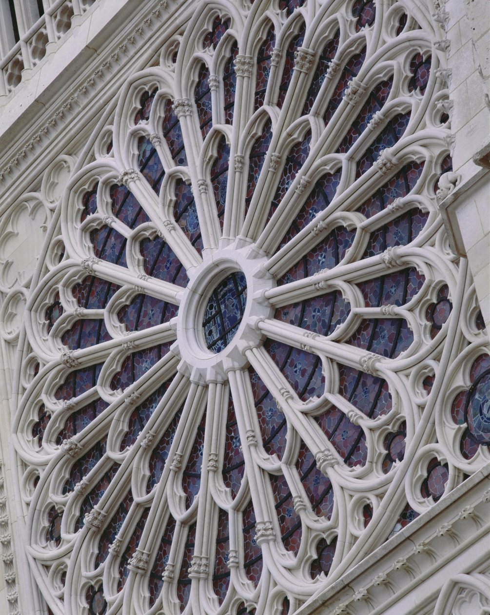 Rose window from the west facade by French School