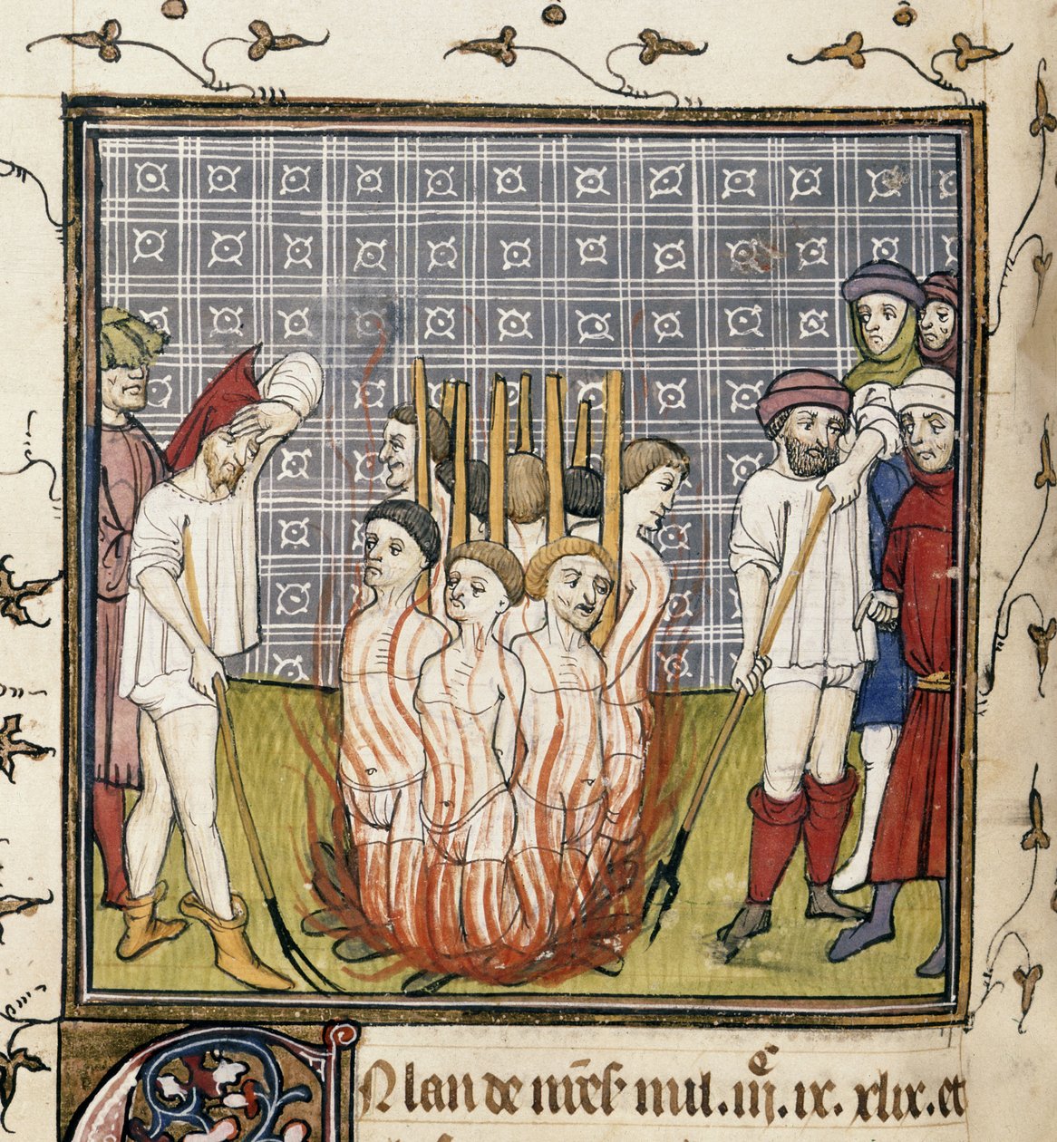 Burning of Templars, illustration from the 
