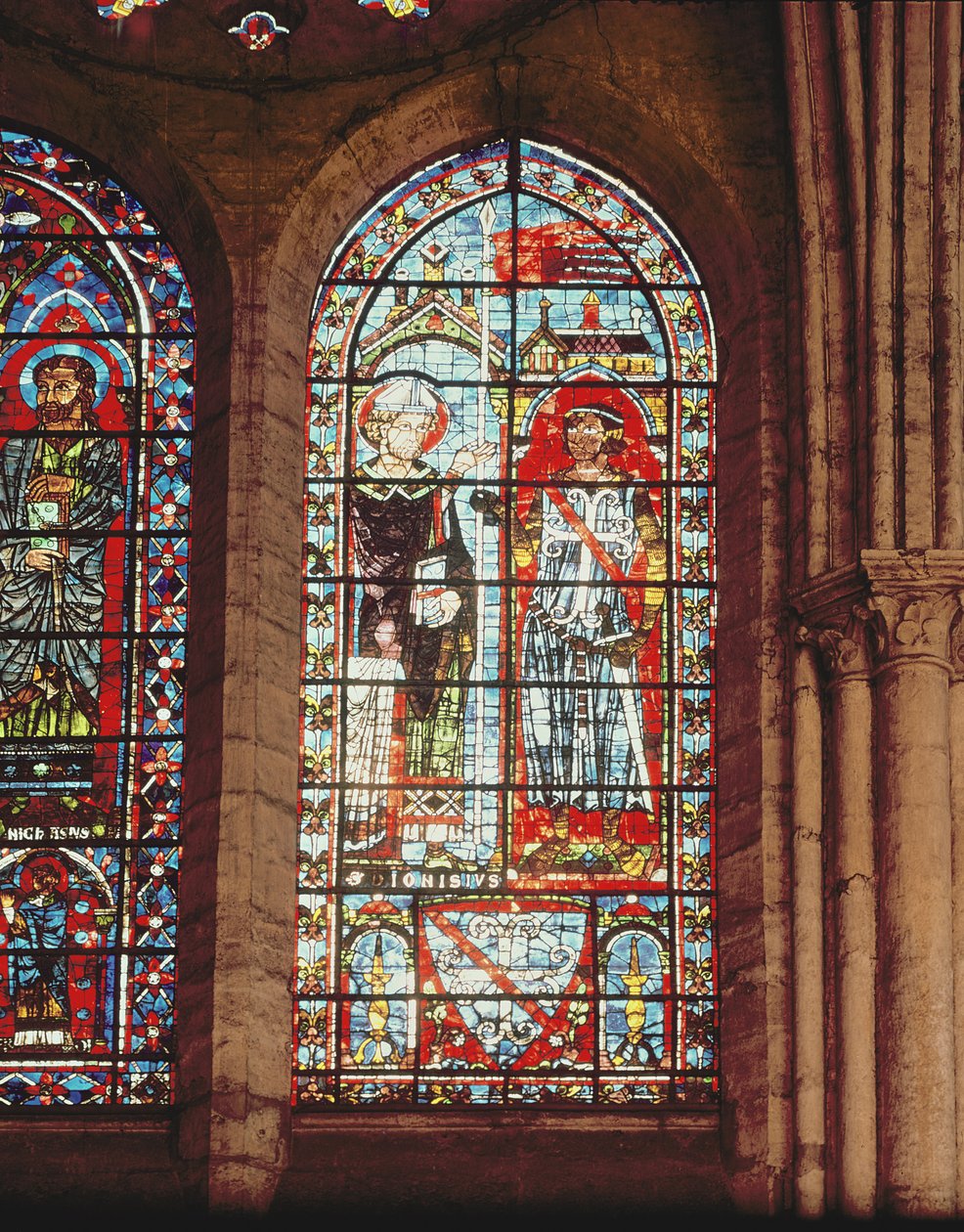 Saint Denis gives the oriflamme to Clement, Marechal de Metz by French School