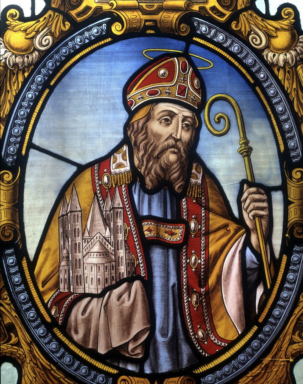 Saint Eleuthera. Bishop of Tournai by French School