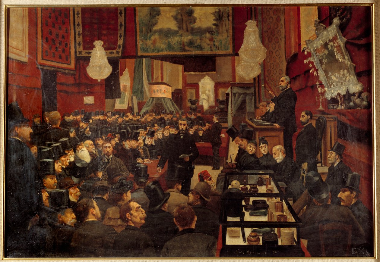 Sale at the Encheres in the 19th century by French School