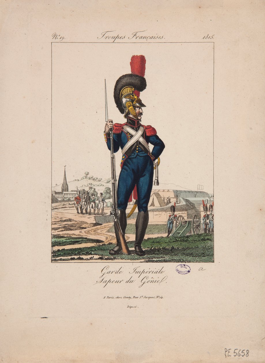Sapper of the Imperial Guard, French Troops, No.19 by French School