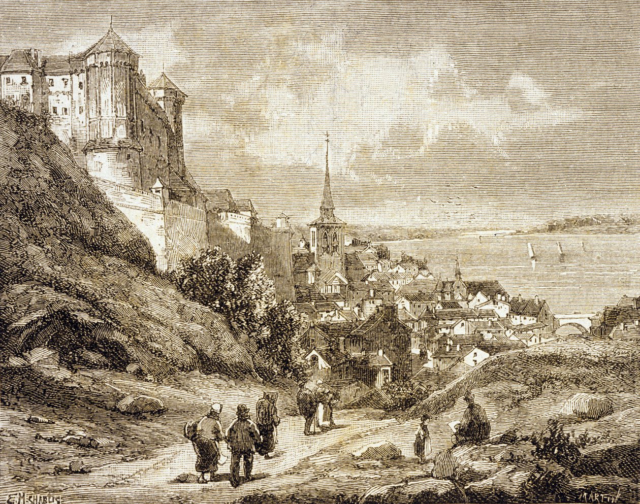 Saumur, France by French School