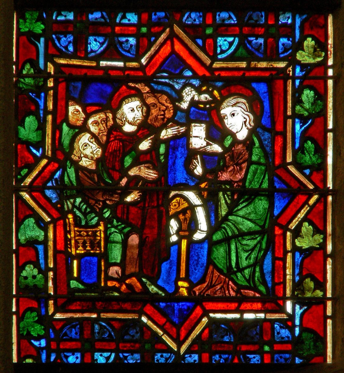 Scene depicting a scene from the life of St Catherine: with the philosophers by French School
